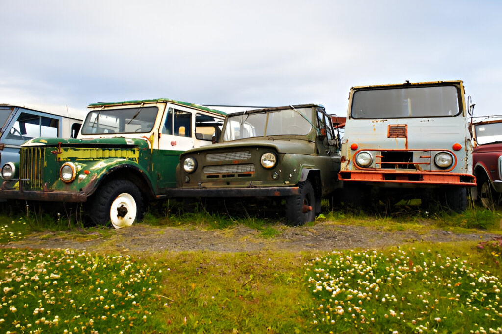 Car wreckers towing vehicle